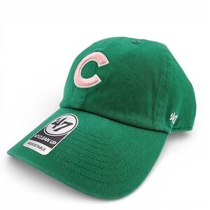 Chicago Cubs Hat 47' Brand Clean Up Watermelon Green Adjustable Strap Back NEW